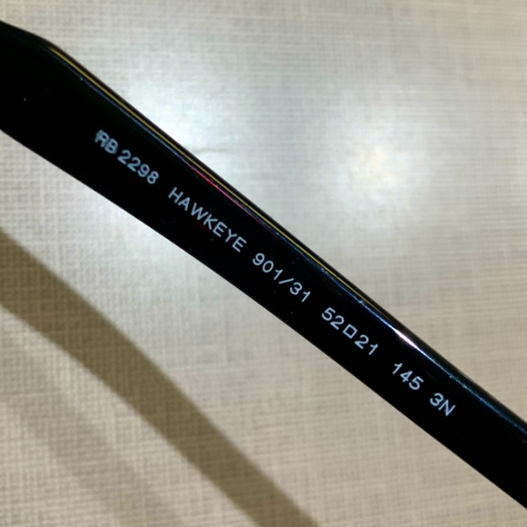 Ray Ban sunglasses Original style. Full black w/ white logo. - Picture 3 of 3